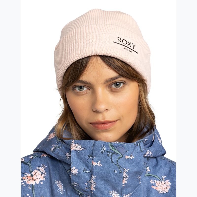 Women's winter beanie ROXY Folker pink salt 3