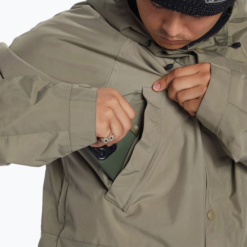Men's DC Tundra vetiver snowboard jacket 4
