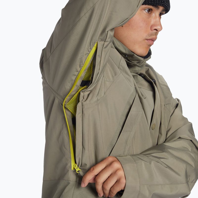 Men's DC Tundra vetiver snowboard jacket 5