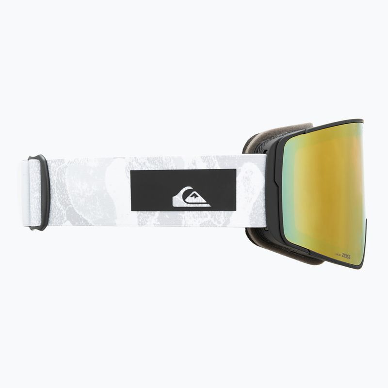 Quiksilver Storm MG men's snowboard goggles white camo/clux l purple mi 9