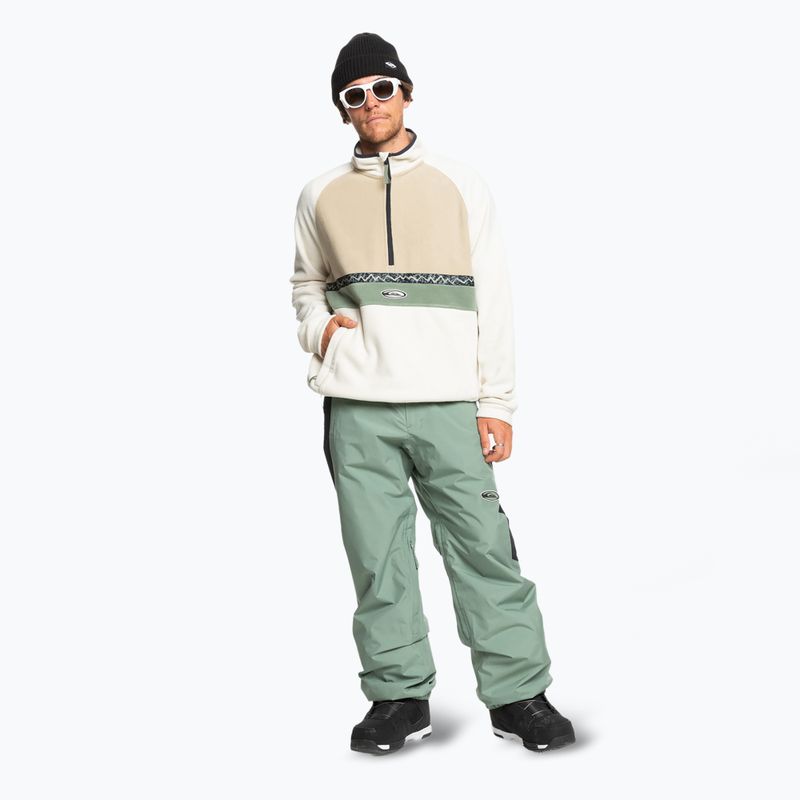 Men's Quiksilver Champagne Powder Fleece birch snowboard sweatshirt 2