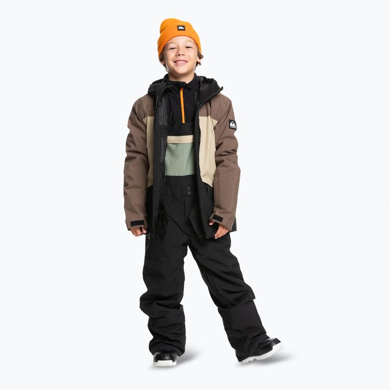 Quiksilver Mash Up Bib children's snowboard trousers true black 2