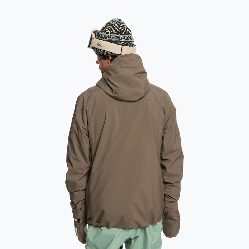 Men's snowboard jacket Quiksilver Quest Stretch 20K canteen 2