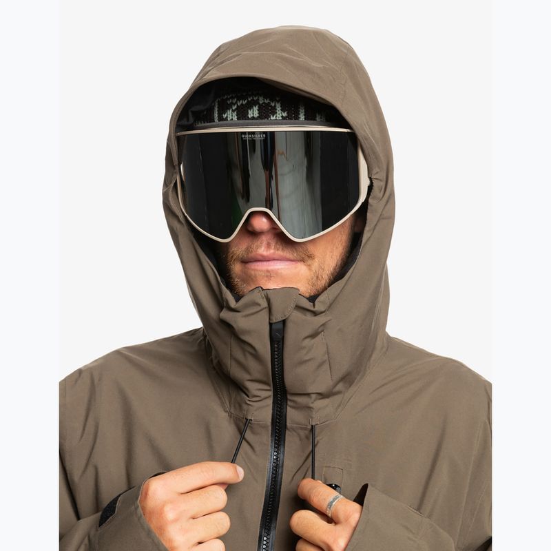 Men's snowboard jacket Quiksilver Quest Stretch 20K canteen 4