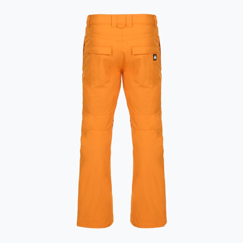 Men's Quiksilver Estate orange pepper snowboard trousers 8