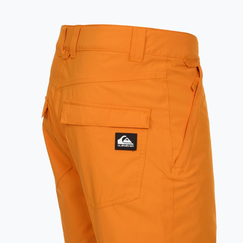 Men's Quiksilver Estate orange pepper snowboard trousers 10