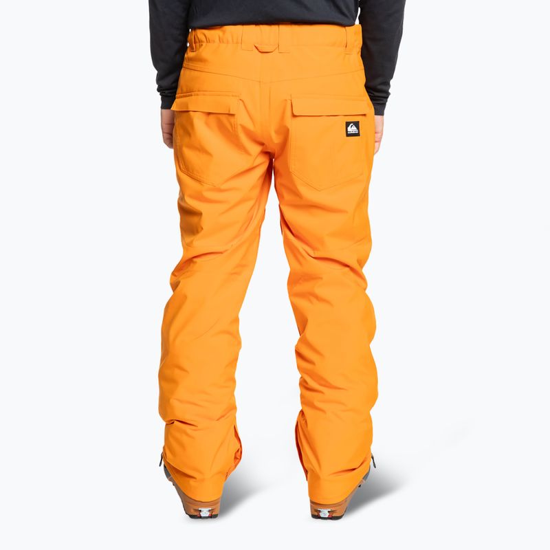 Men's Quiksilver Estate orange pepper snowboard trousers 3