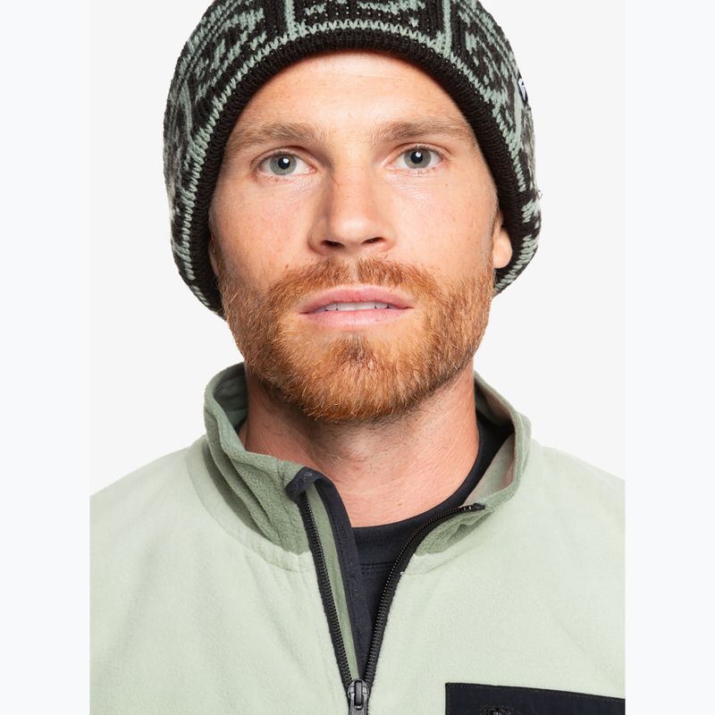 Men's Quiksilver Aker Full Zip Fleece sea spray snowboard sweatshirt 5