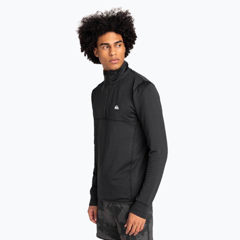 Men's Quiksilver Steep Point Half Zip Fleece snowboard sweatshirt true black 4