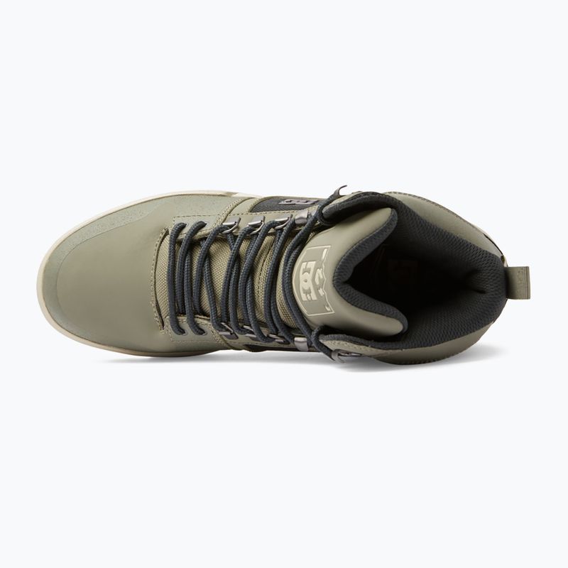 DC men's shoes Pure High Top WR green / black / white 12