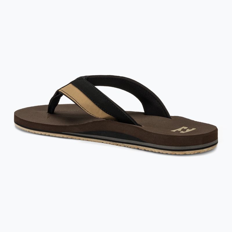 Men's Billabong All Day chocolate flip flops 3