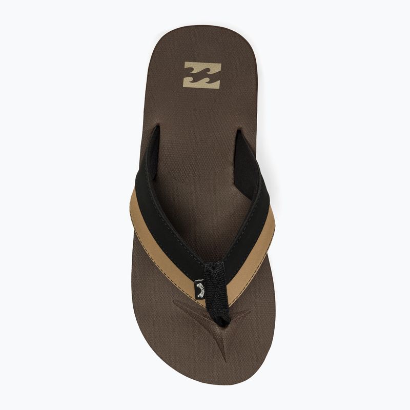 Men's Billabong All Day chocolate flip flops 5