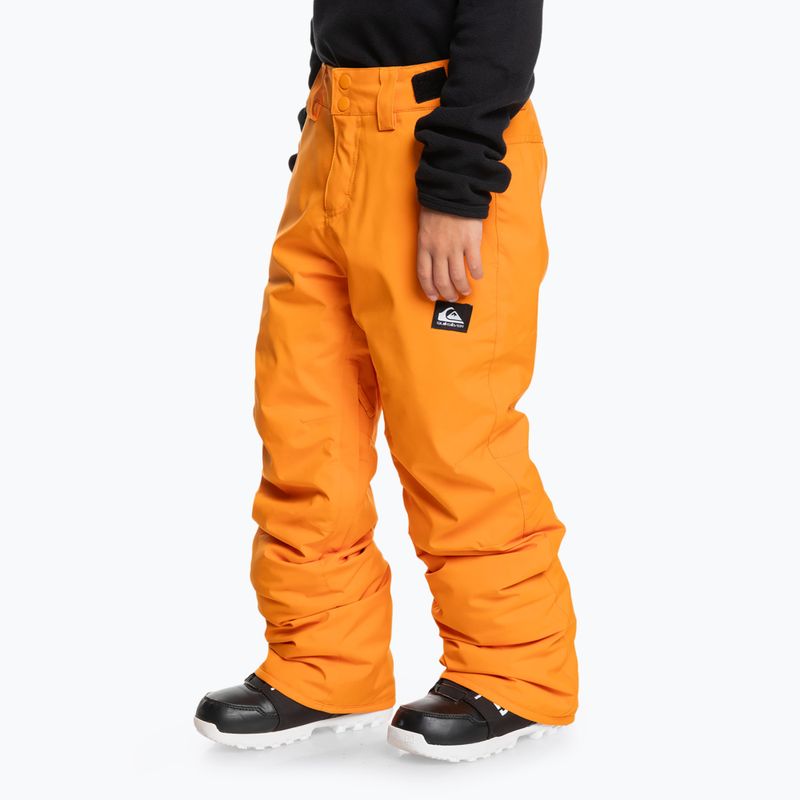 Quiksilver Estate orange pepper children's snowboard trousers 4