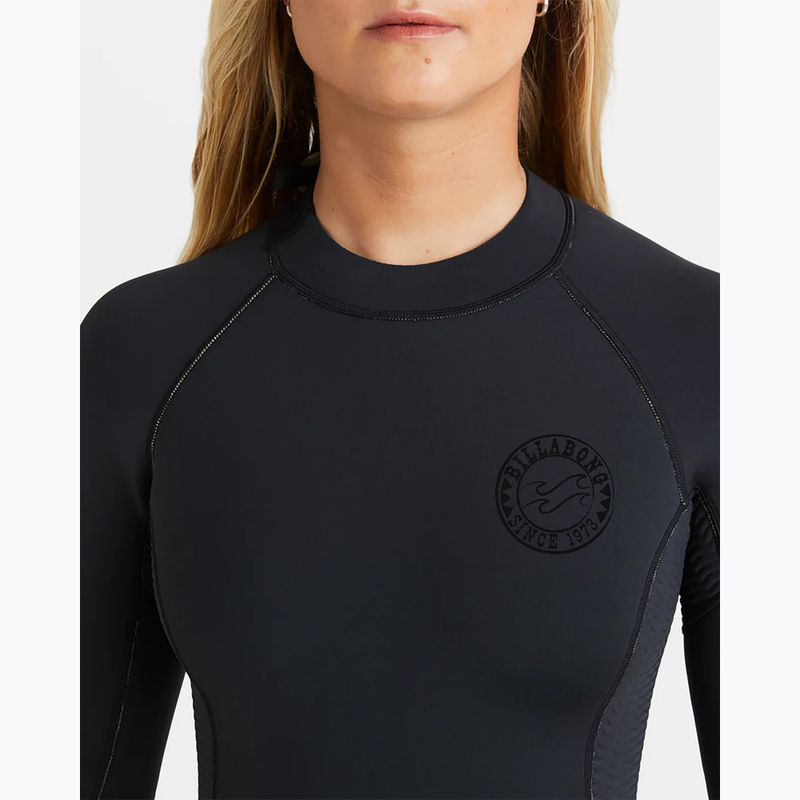 Billabong women's wetsuit 2/2 mm Spring Fever Natural Back Zip LS Spring black 5