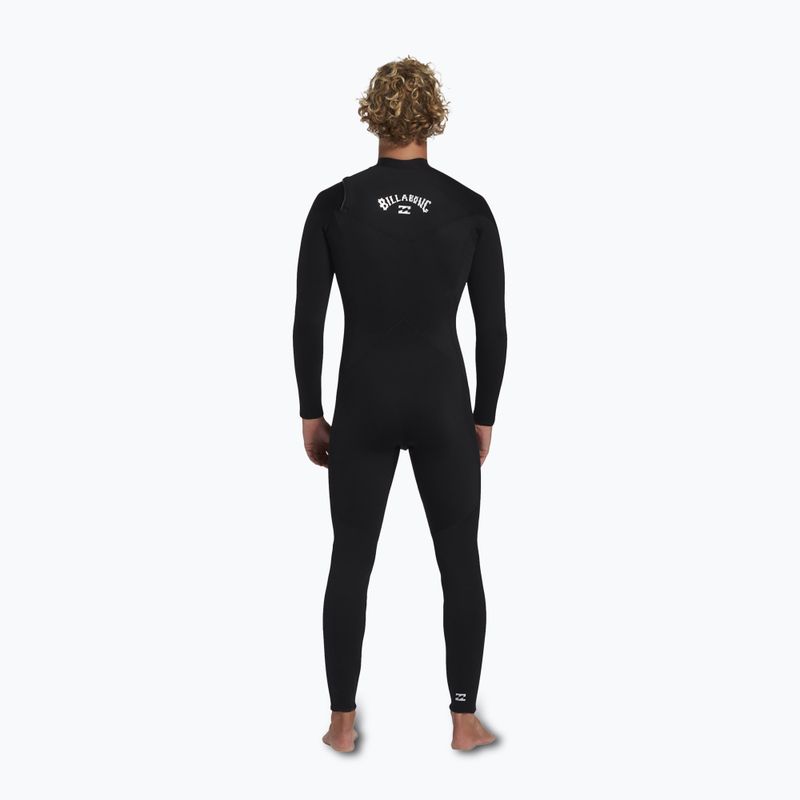 Men's wetsuit Billabong 5/4 mm Foil Chest Zip GBS black 2