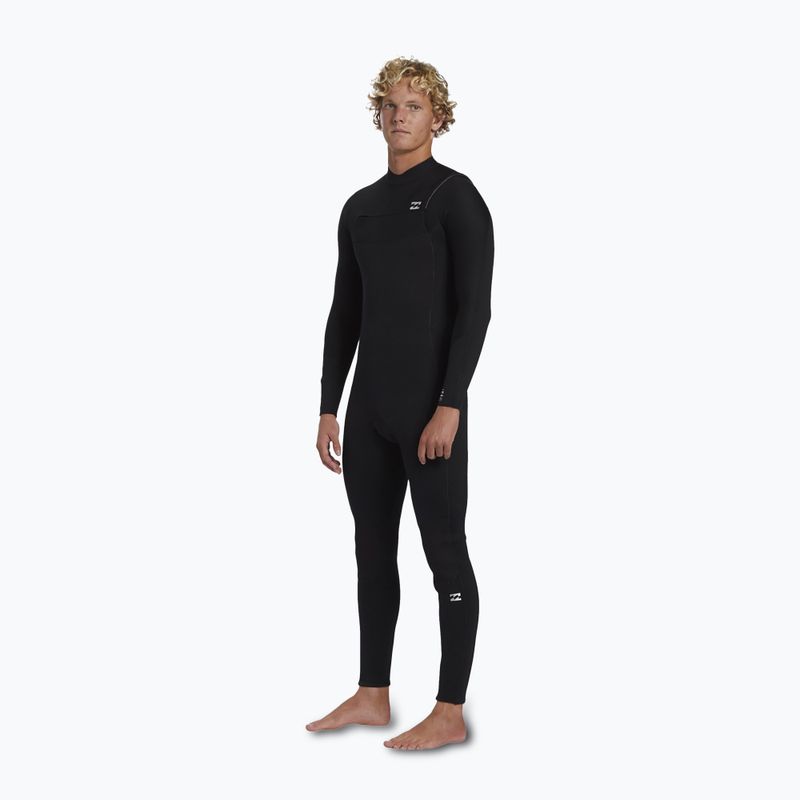Men's wetsuit Billabong 5/4 mm Foil Chest Zip GBS black 3