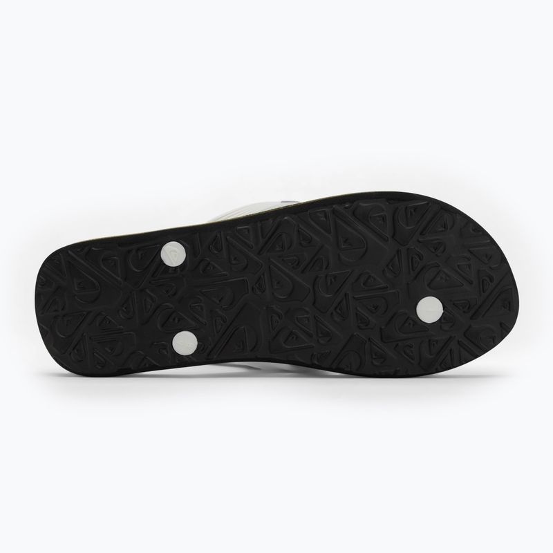 Men's Quiksilver Molokai black rasta flip flops 4