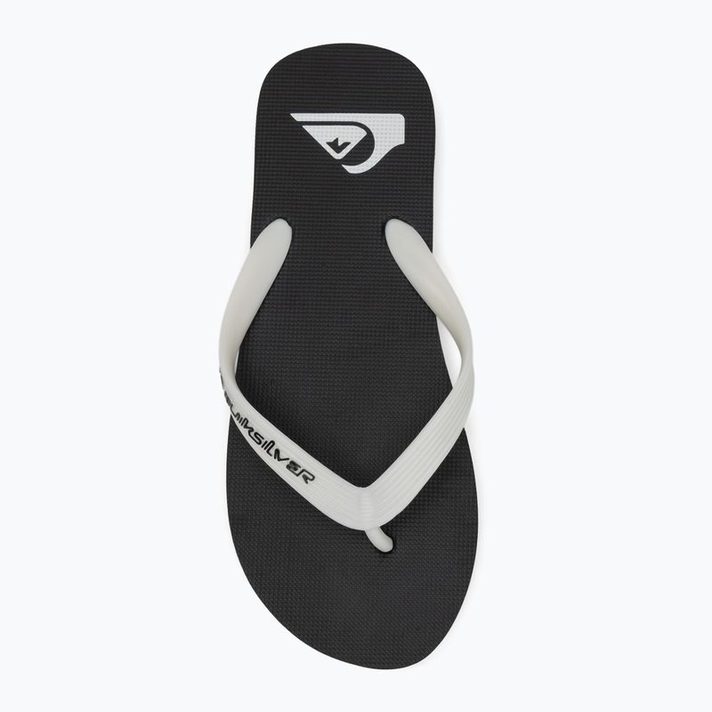 Men's Quiksilver Molokai black rasta flip flops 5