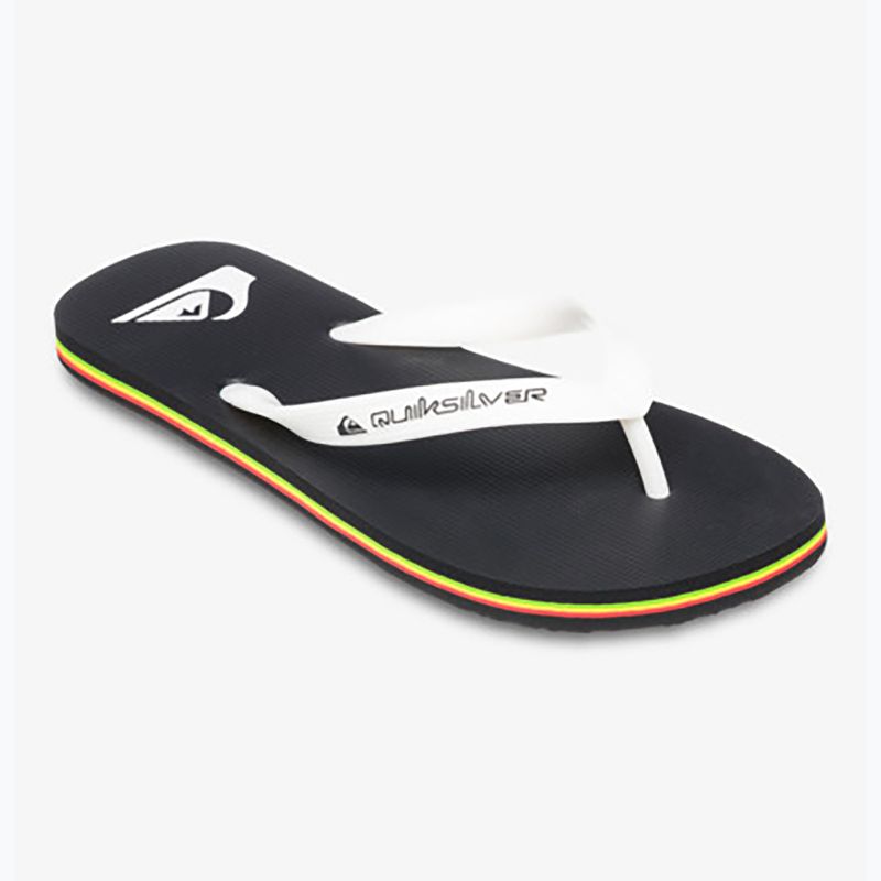 Men's Quiksilver Molokai black rasta flip flops