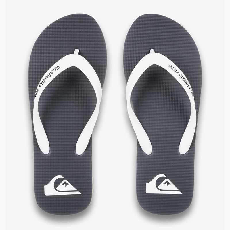 Men's Quiksilver Molokai black rasta flip flops 2