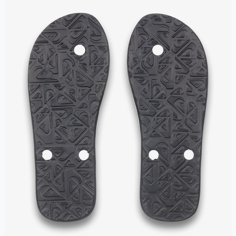 Men's Quiksilver Molokai black rasta flip flops 3