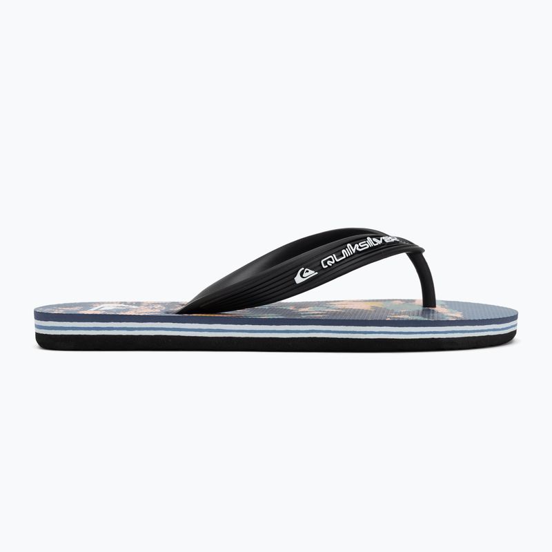 Quiksilver Molokai Art 25 Youth flip flops fiery coronet blue tropicamo 2
