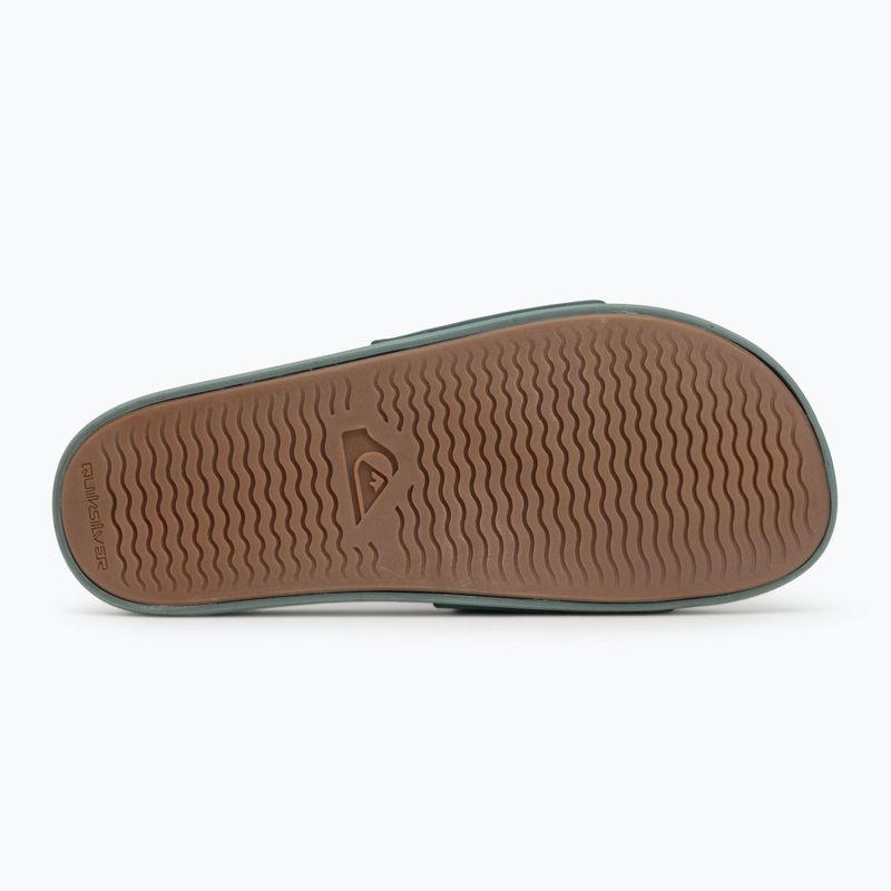 Quiksilver men's Rivi Wordmark Slide II sage flip-flops 4