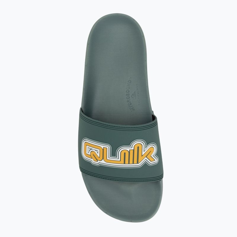 Quiksilver men's Rivi Wordmark Slide II sage flip-flops 5