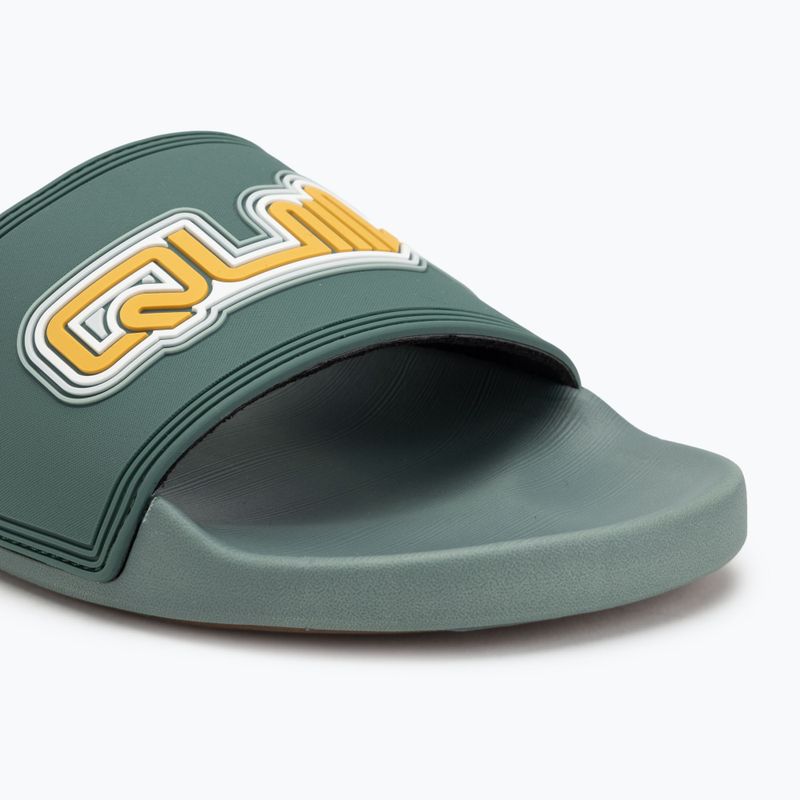Quiksilver men's Rivi Wordmark Slide II sage flip-flops 7