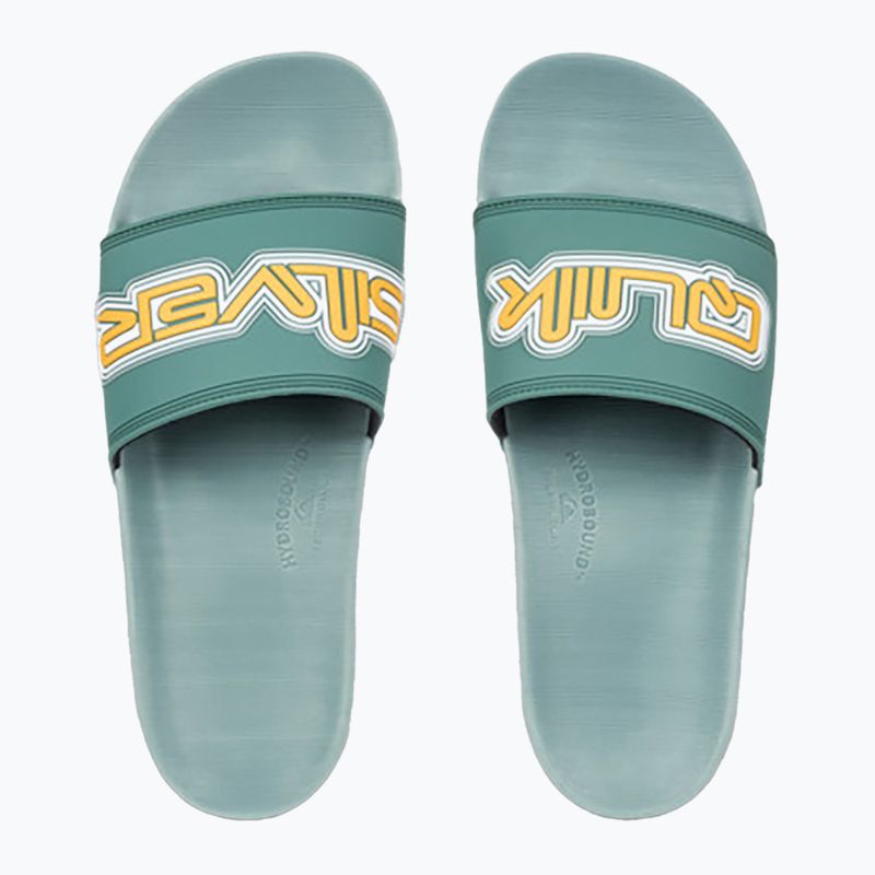 Quiksilver men's Rivi Wordmark Slide II sage flip-flops 2