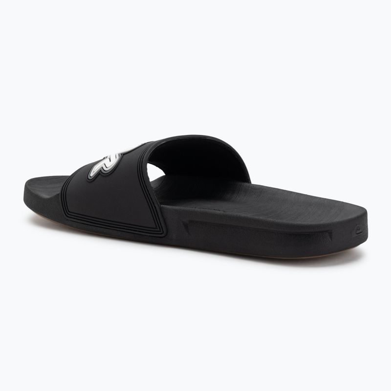 Quiksilver men's Rivi Wordmark Slide II flip-flops black 5 3