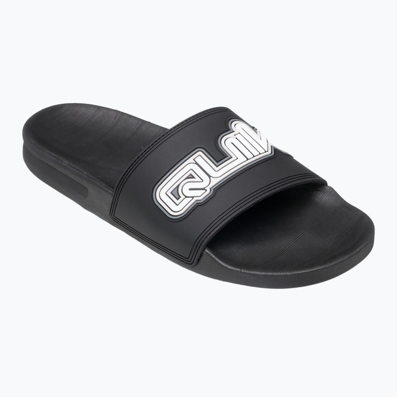 Quiksilver men's Rivi Wordmark Slide II flip-flops black 5