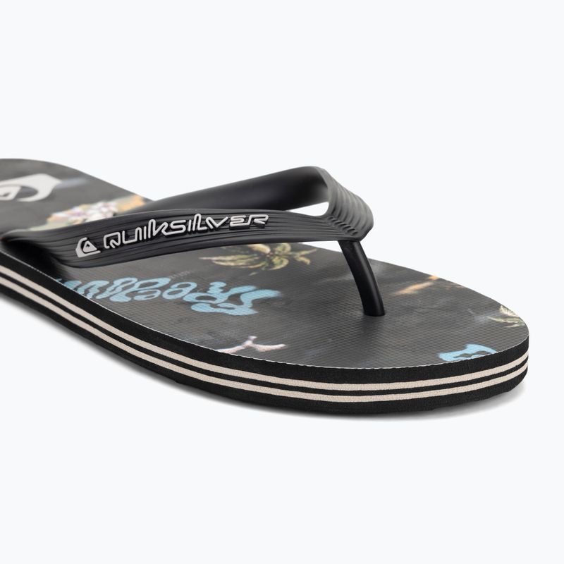 Quiksilver Molokai men's flip flops Art 25 black naturama 7