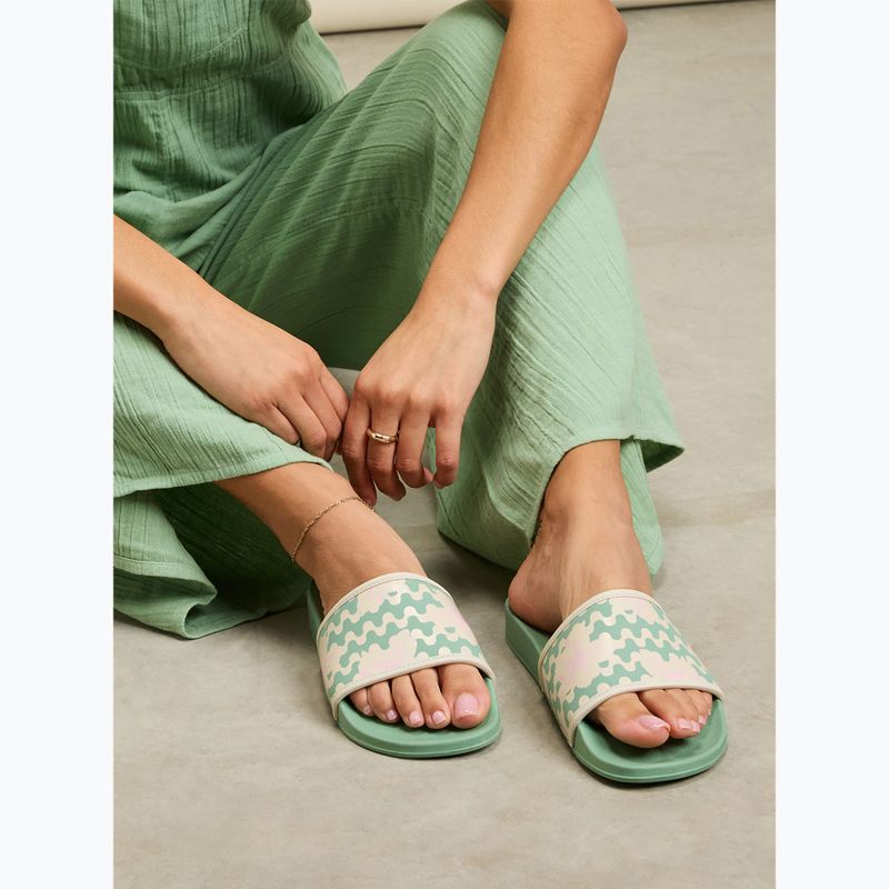 Women's ROXY Slippy IV sage flip-flops 7