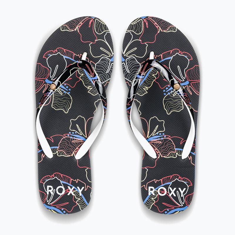 ROXY Portofino III women's flip flops dc black multi camo 2