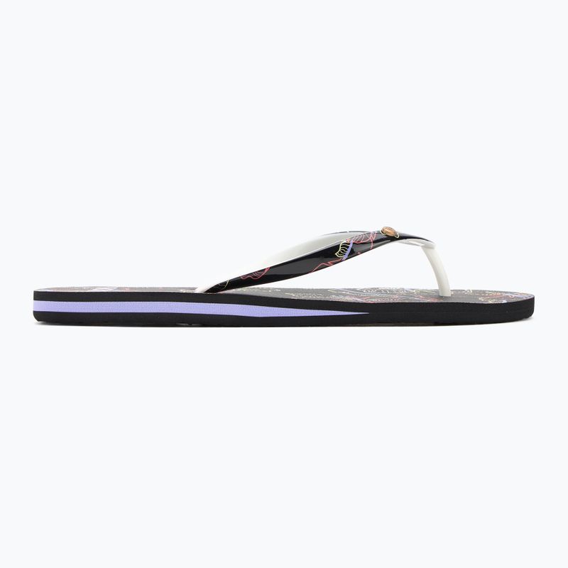 ROXY Portofino III women's flip flops dc black multi camo 2