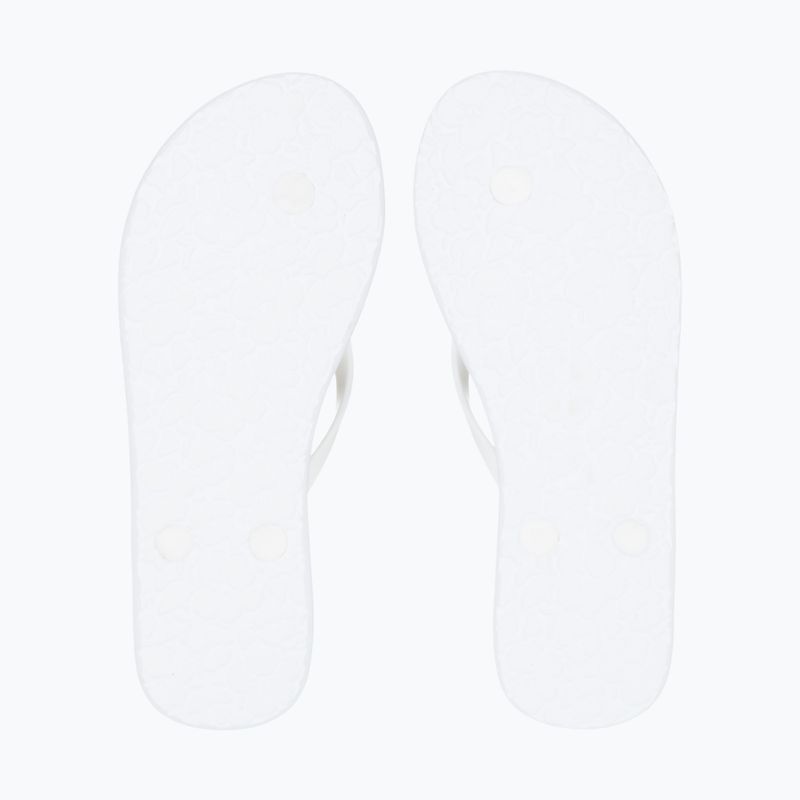 ROXY Sandy III women's flip flops white/rainbow monogram 3