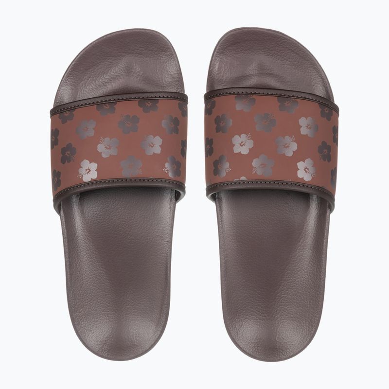 Women's ROXY Slippy IV brown combo flip-flops 2
