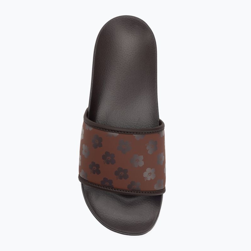 Women's ROXY Slippy IV brown combo flip-flops 5