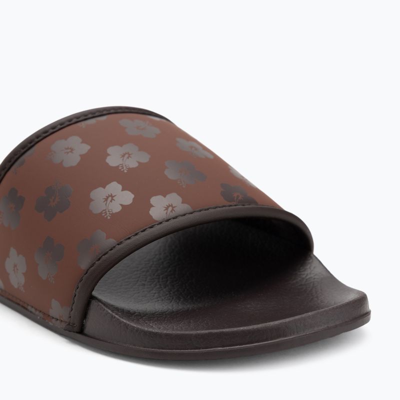 Women's ROXY Slippy IV brown combo flip-flops 7