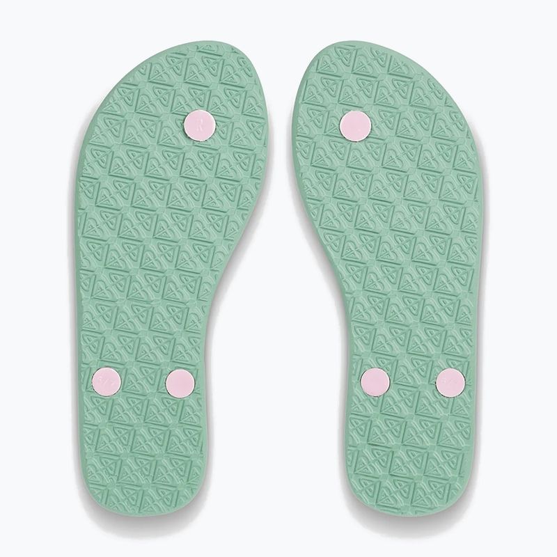 Women's ROXY Viva Stamp II sage flip flops 2
