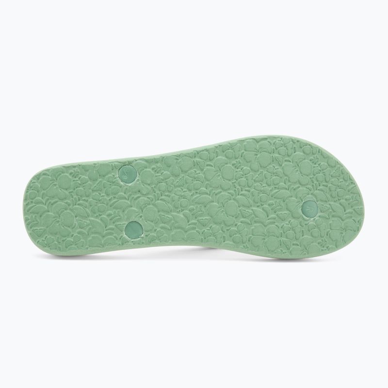 ROXY Tahiti VII green/pink women's flip flops 4