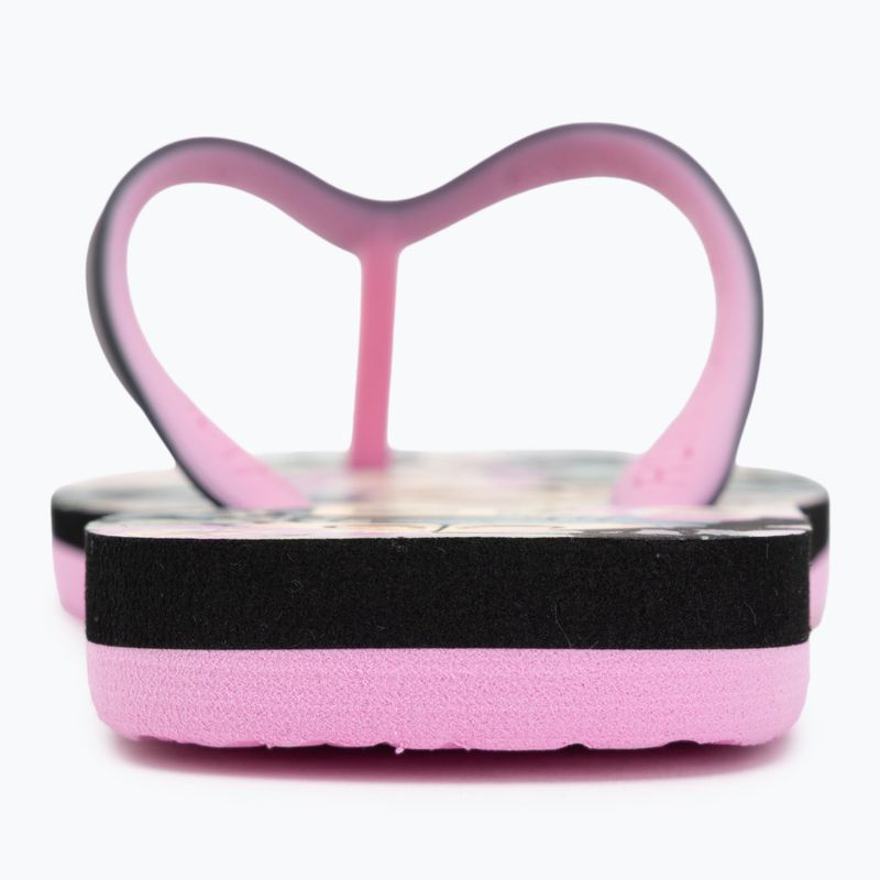 ROXY Tahiti VII children's flip flops black/pink stencil 6