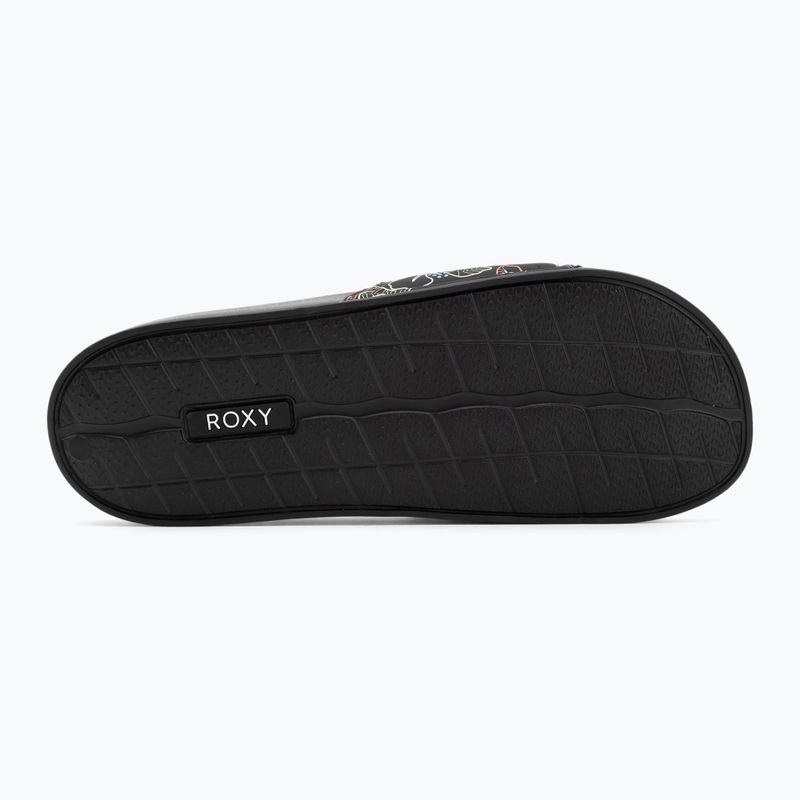 Women's ROXY Slippy II flip-flops black multi camo 4