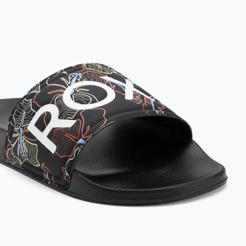 Women's ROXY Slippy II flip-flops black multi camo 7