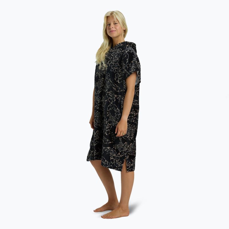 Women's swim poncho Billabong Hooded Towel black pebble 3