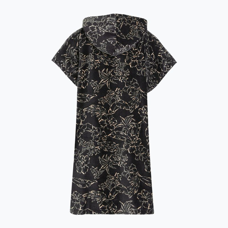 Women's swim poncho Billabong Hooded Towel black pebble 6