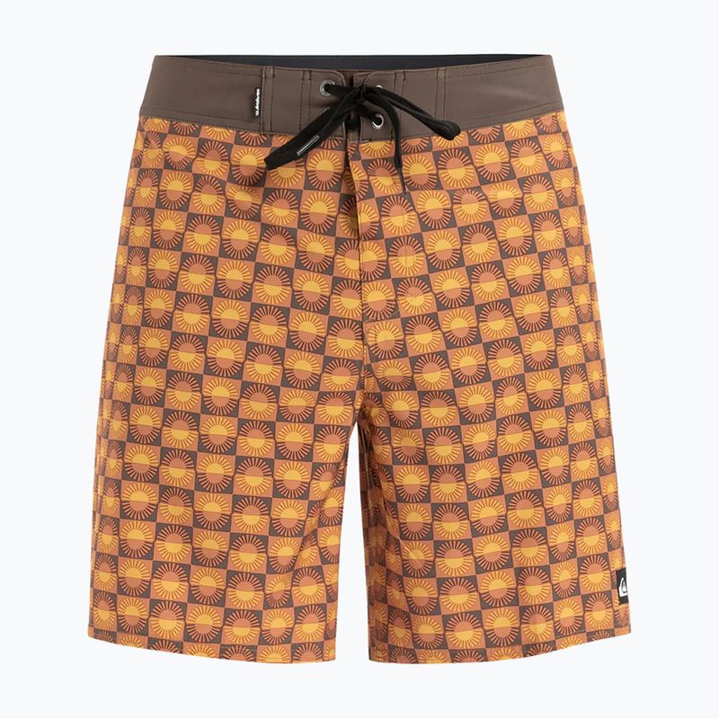 Men's Quiksilver Surfsilk Straight Leg 18" florever swim shorts bran