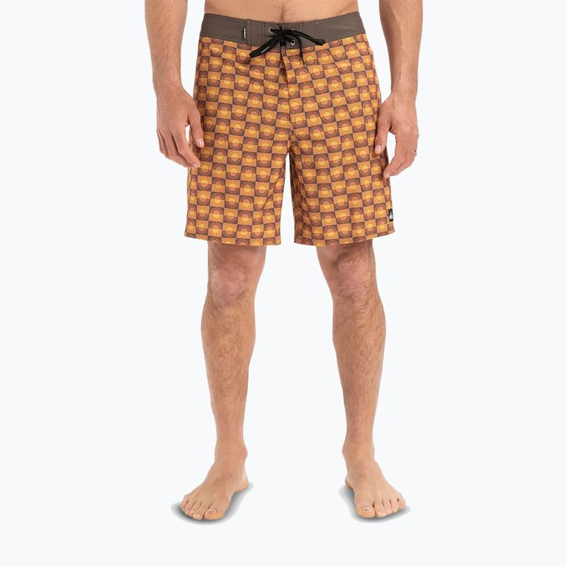 Men's Quiksilver Surfsilk Straight Leg 18" florever swim shorts bran 2