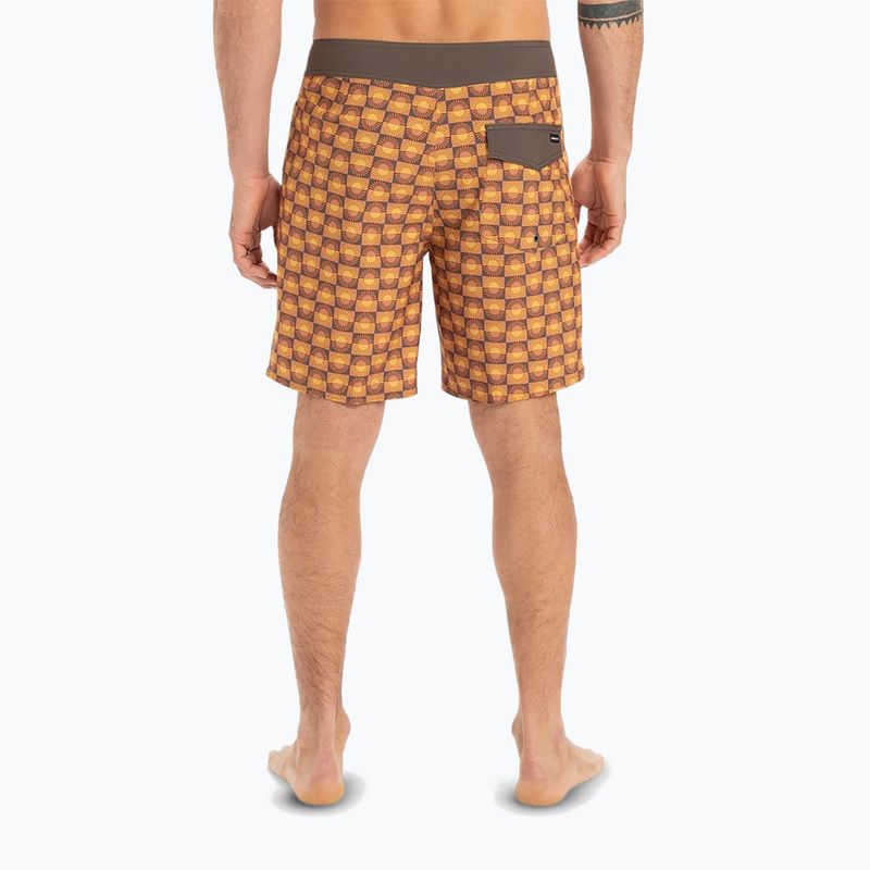 Men's Quiksilver Surfsilk Straight Leg 18" florever swim shorts bran 4